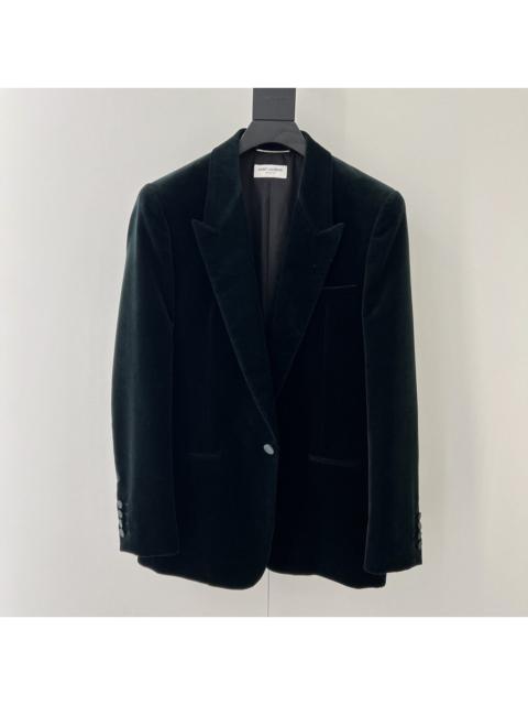 Saint Laurent Velour Blazer in Large
