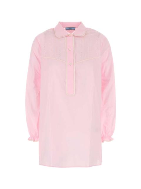 Prada Pink Cotton Blouse
