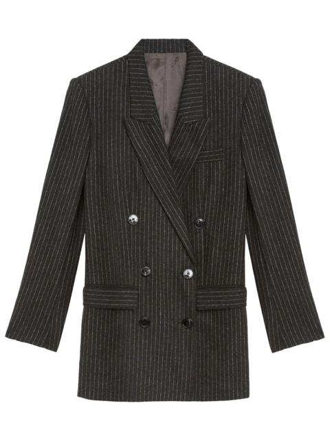 Isabel Marant Jevima Striped Wool Suit Jacket