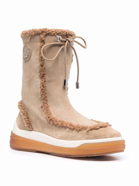 Moncler Ladies Light Brown Insolux Suede Boots