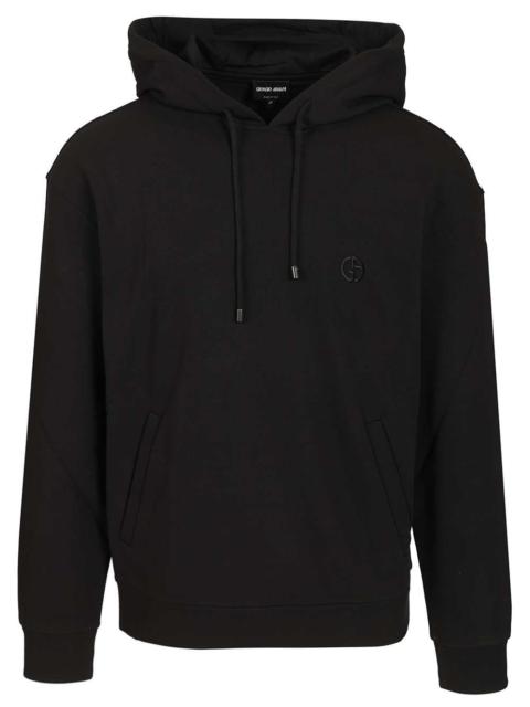 GIORGIO ARMANI Giorgio Armani Men Cashmere And Cotton Hooded Sweater