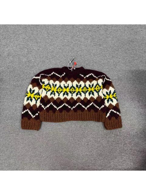 CELINE Celine crewneck sweater IN fair isle wool