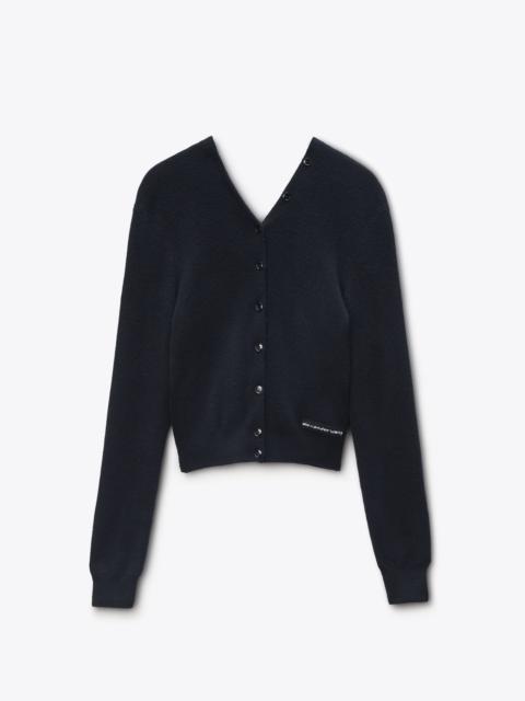 Alexander Wang Cardigan in Wool with Continuous Placket
