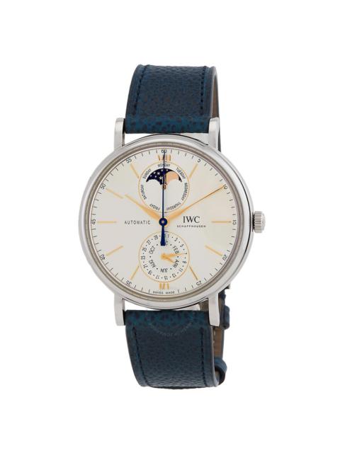 IWC Schaffhausen IWC Portofino Complete Calendar Automatic Moon Phase Silver Dial Men's Watch IW359001