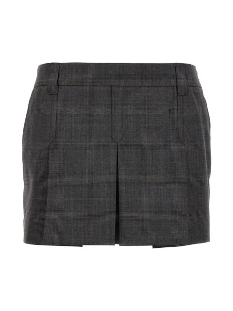 Miu Miu Prince of Wales skirt
