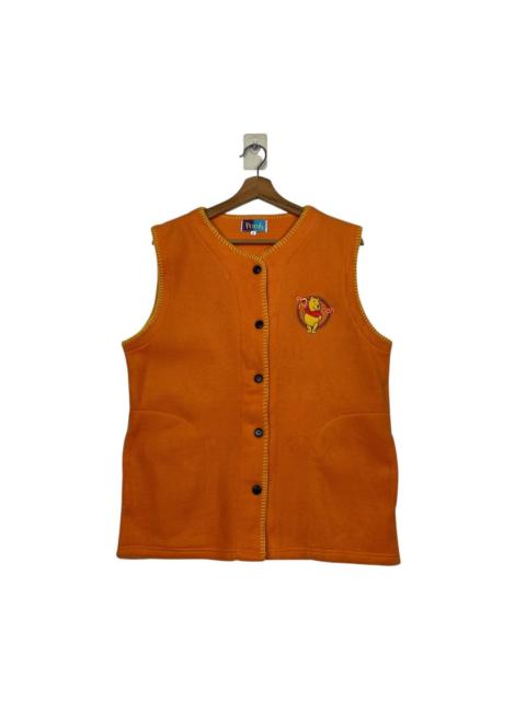 Other Designers Disney - Vintage 90s Winnie The Pooh Button Fleece Vest