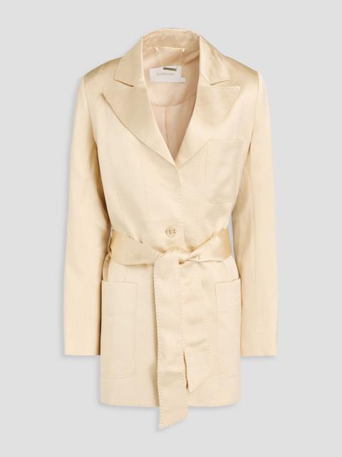 Zimmermann Belted shantung blazer