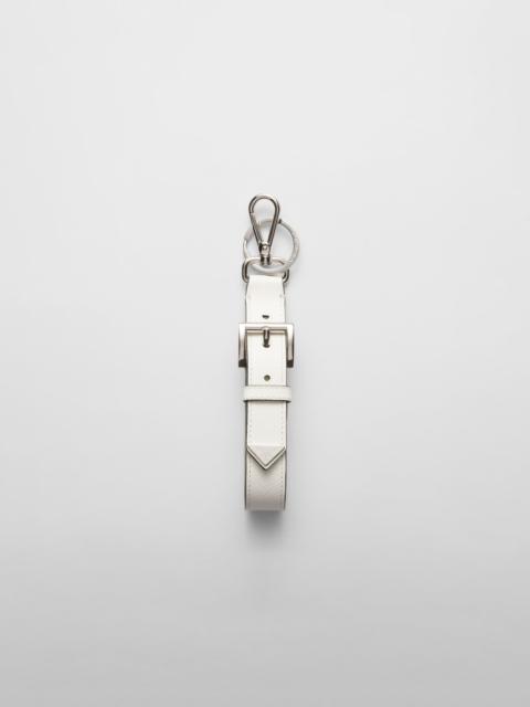 Prada Saffiano leather key ring
