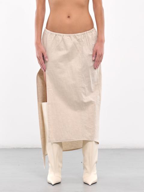 ELENA VELEZ Oval Slit Skirt