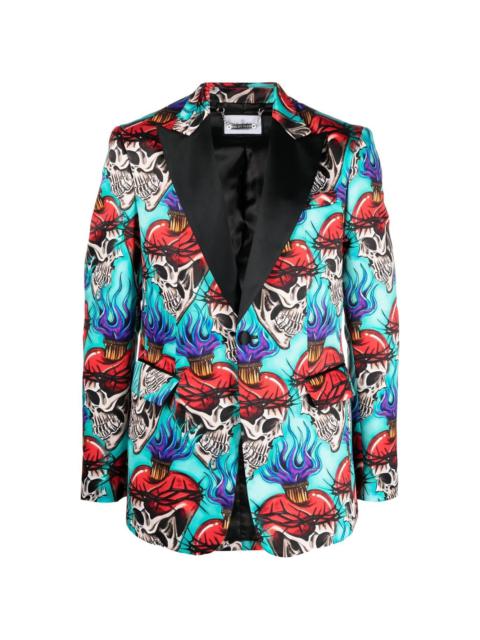 PHILIPP PLEIN skull-print blazer