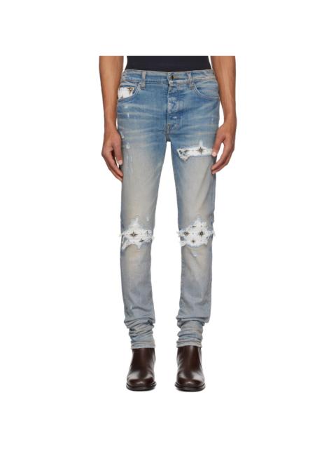 AMIRI Blue Micro Stardust MX1 Jeans