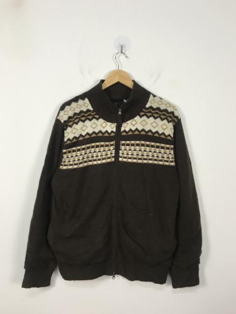 Other Designers Homespun Knitwear - Gabicci Striped Blend ZipUp Knit Cardigan #2861