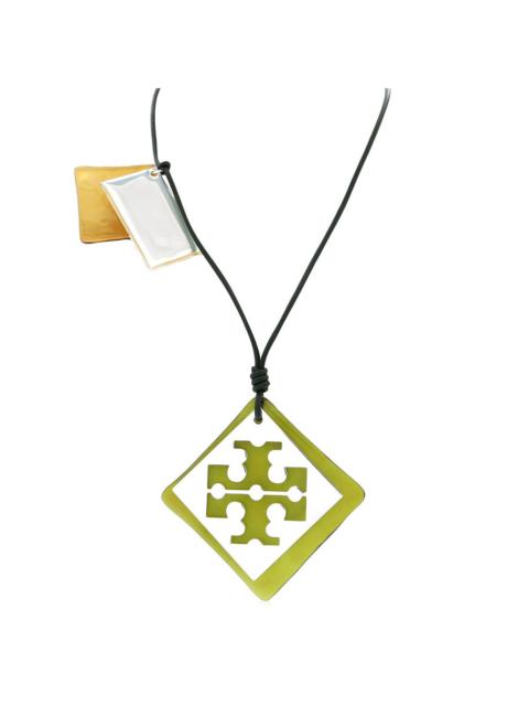 TORY BURCH Tory Burch Resin Logo Long Necklace