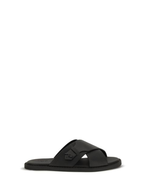 FENDI Fendi Slide Sandals Nero Men