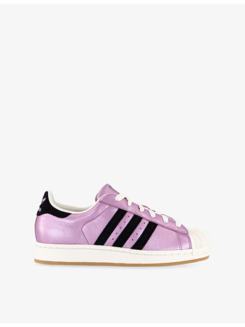 adidas Superstar II Woven Metallic Trainers