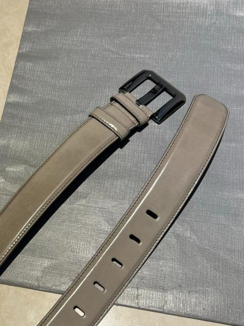 Prada Prada Patent Leather Square Silver Buckle Belt