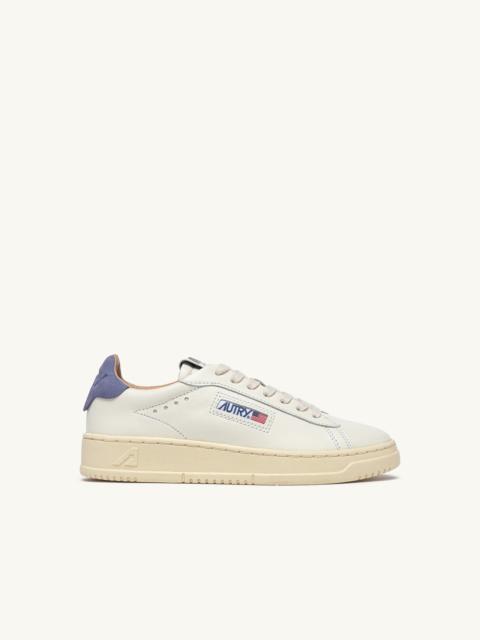 AUTRY DALLAS LOW SNEAKERS IN MARSHMALLOW AND TEMPEST LEATHER