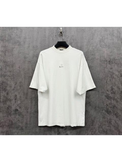 BALENCIAGA Balenciaga short-sleeved shirt with embroidered logo on the front and back.