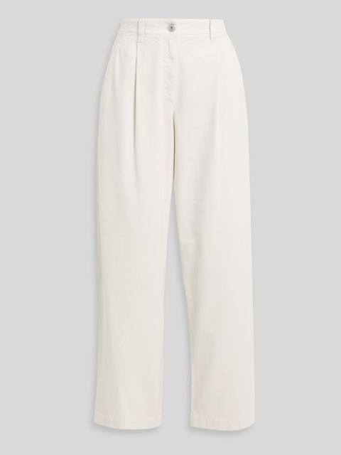 Brunello Cucinelli Pleated high-rise tapered jeans