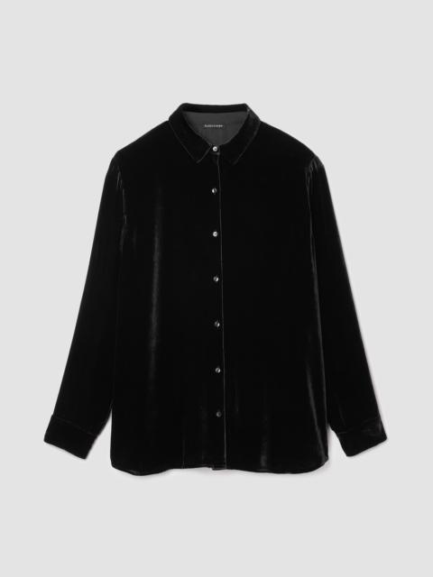 EILEEN FISHER Velvet Classic Collar Shirt