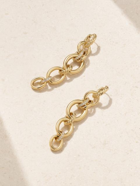 DAVID YURMAN Dy Mercer 18-karat Gold Diamond Earrings