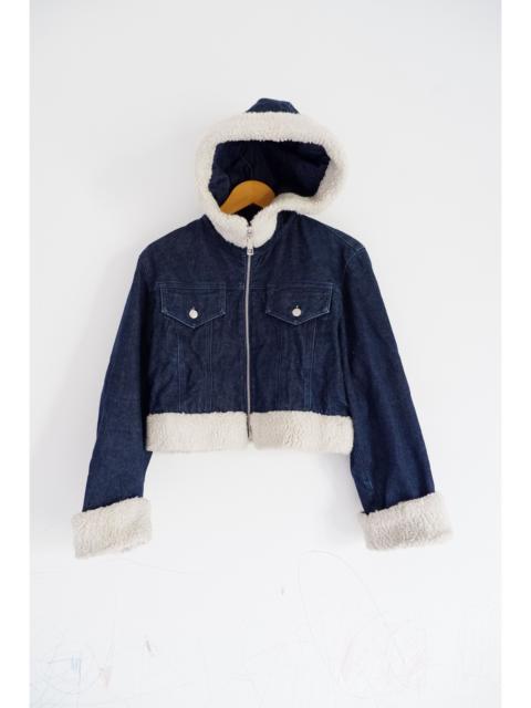 Vtg Issey Sport by Issey Miyake Cropped Winter Denim Jacket
