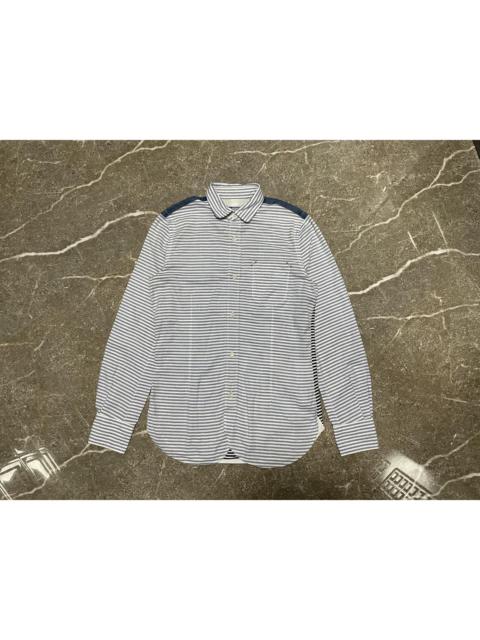 Junya Watanabe MAN Junya Watanabe Man - CDG - Stripe Polo Button Up - AD2010