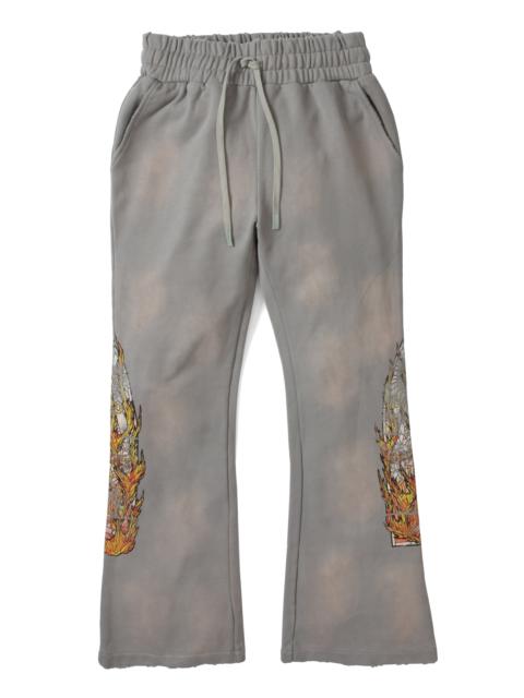 WHO DECIDES WAR FADED FLAME GLASS SWEATPANT