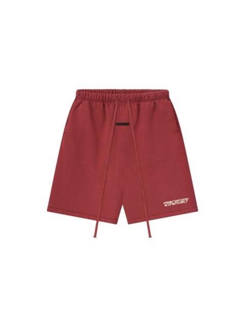 ESSENTIALS RELAXED SWEATSHORTS (CRIMSON)