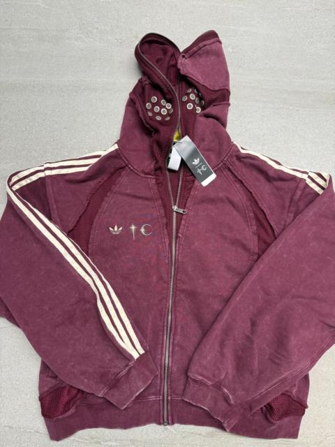 Thug Club Adidas × Thug Club Teamgeist Hooded Zip Up Maroon