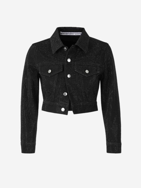 Alexander Wang DENIM GLITTER JACKET