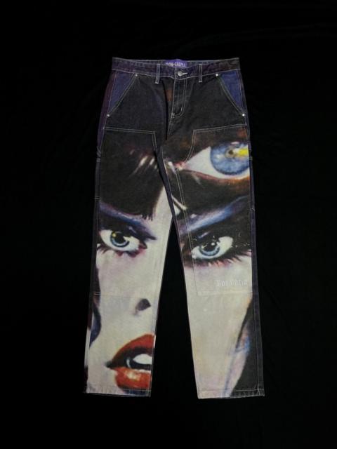 Rare Don Carta Third Eye Print Double Knee Workpants 32