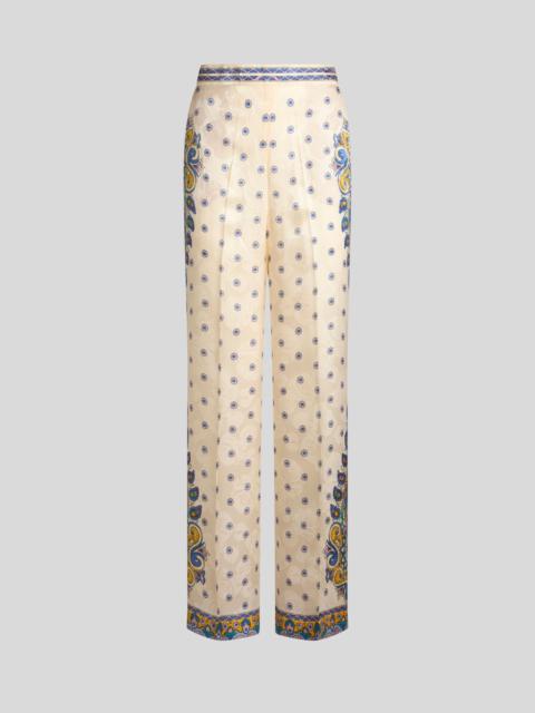 Etro TROUSERS WITH MEDALLION MOTIF