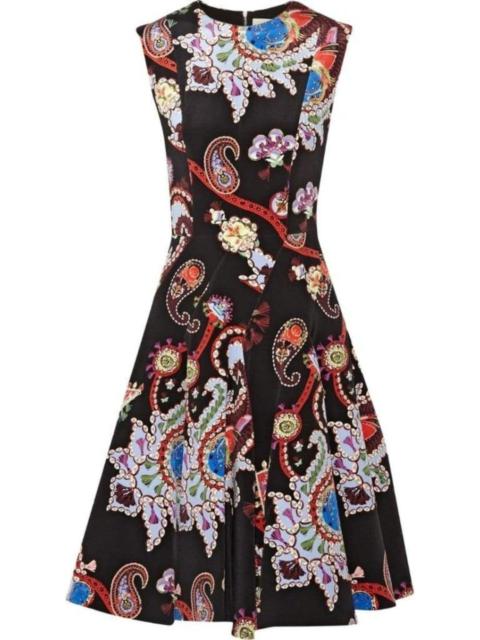 Other Designers Masson Printed Silk-Satin Dress
