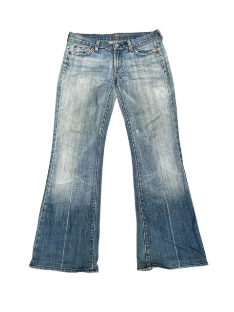 7 For All Mankind 7 For All Minkind Faded Washed Flare Jeans