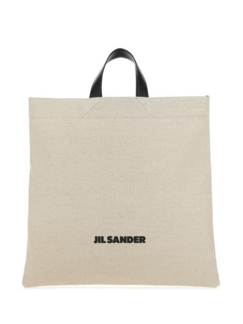 JIL SANDER MAN Sand Canvas Handbag