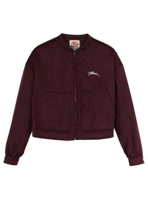 Longchamp Jacket Burgundy - Satin