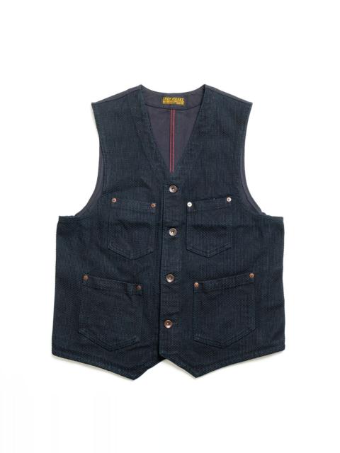 Iron Heart 14oz INDIGO DOBBY WORK VEST - IHV-50