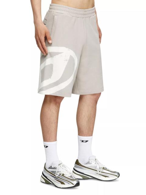 Diesel P-Crow-Bleach Cotton TK" Shorts