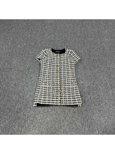 CHANEL Chanel Tweed Dress With Gold Buttons