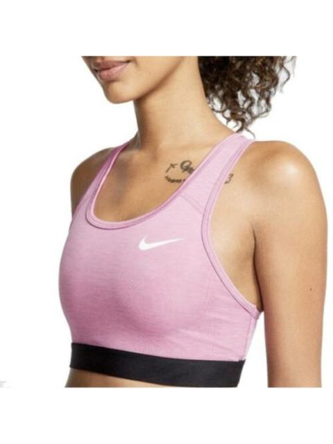 Nike Dri-FIT Sports Bra Swoosh Non-Padded Medium Support Racerback Pink XS
