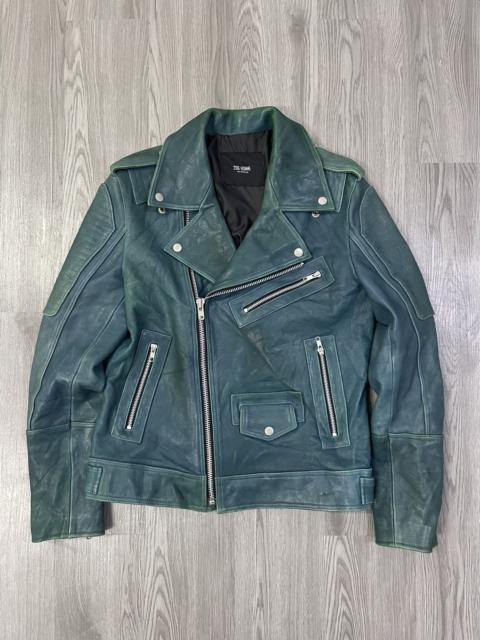 Other Designers Genuine Leather - Archive 206 Homme Green Sheep Leather Biker Jacket