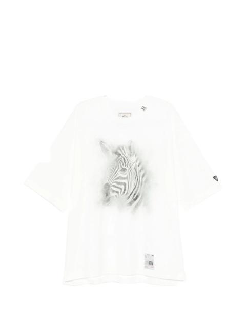 Maison MIHARAYASUHIRO Maison Mihara Yasuhiro Zebra-print T-shirt