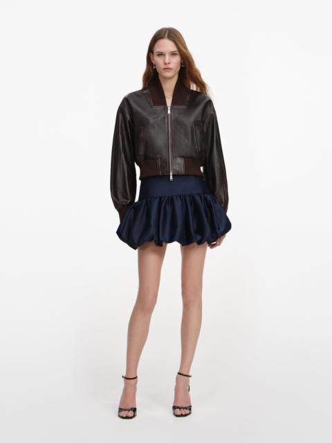 self-portrait Brown Leather Jacket