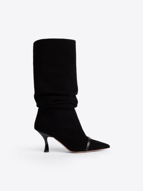 MALONE SOULIERS Isley 70 Black Suede Tall Boots