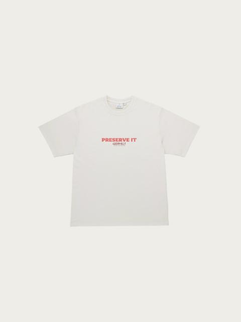 GRAMICCI Footprints Tee Pigment Dyed - Natural