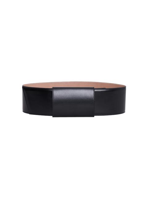 Alaïa Knot Leather Belt black