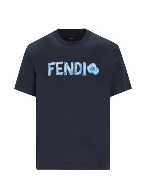 FENDI Fendi Logo-print T-shirt