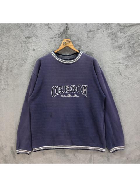 Other Designers Other - TRASHED🔥 OREGON USA SUN TRIANGLE MIAMI SWEATSHIRT #5248-181