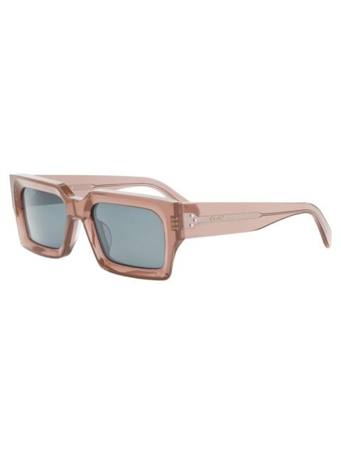 CELINE Celine 3 Dots Blue Rectangular Men's Sunglasses CL40280U 74V 54
